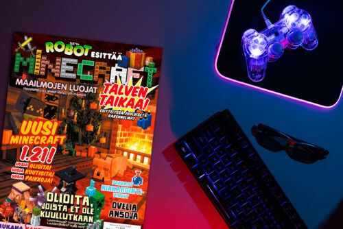 Robot esittää: Minecraft on täydellinen lehti kaikille Minecraft-pelaajille ja -faneille. Tutustu tarjouksiin ja tilaa itselle tai lahjaksi.