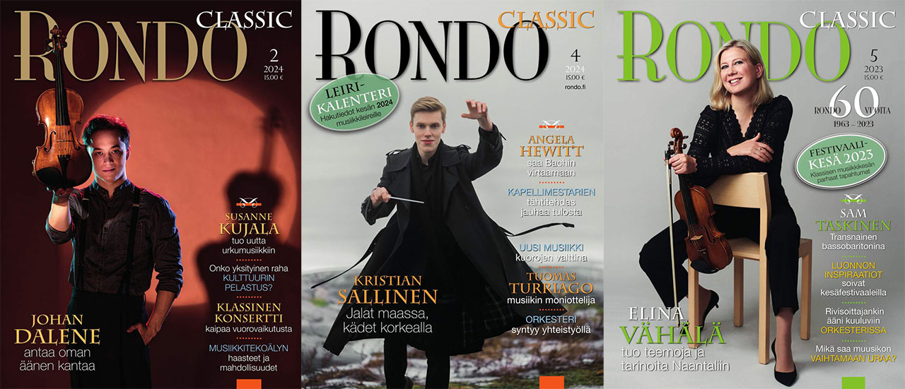 Rondo Classic tarjoaa muun muassa syvällisiä artikkeleja, näkökulmia, arvosteluja ja klassisen musiikin tapahtumia.