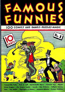 Famous Funnies vuodelta 1934 oli ensimmäinen sarjakuvalehti.