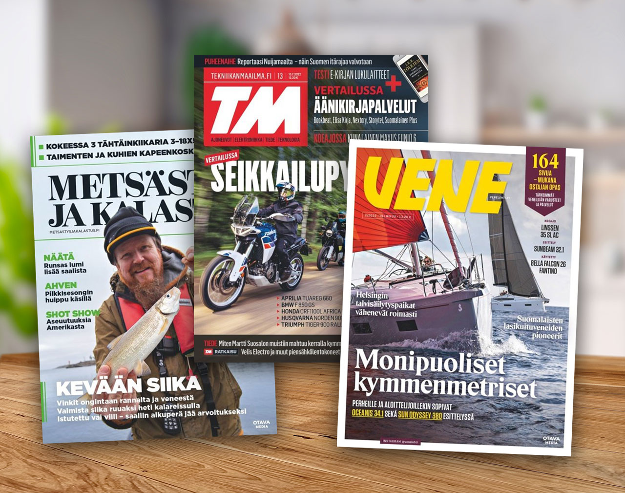 Otavamedian erinomaisia harrastelehtiä ovat mm. Tekniikan Maailma, Metsästys & Kalastus sekä Vene-lehti.