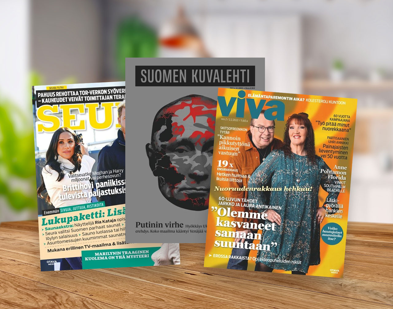 Otavamedian yleisaikakauslehtiin kuuluvat mm. Seura, Suomen Kuvalehti ja Viva.