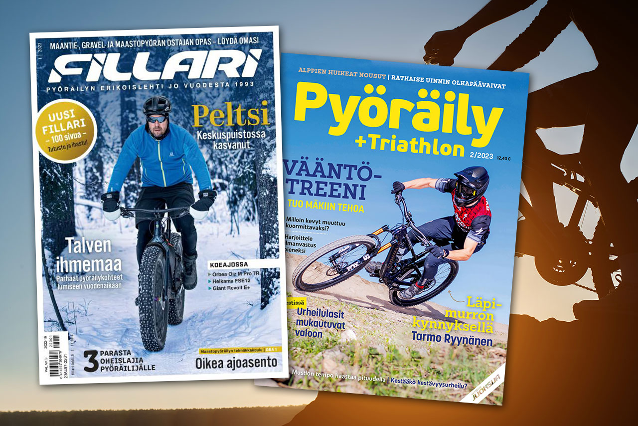 Kotimaisia pyöräilylehtiä ovat Fillari ja Pyöräily + Triathlon.