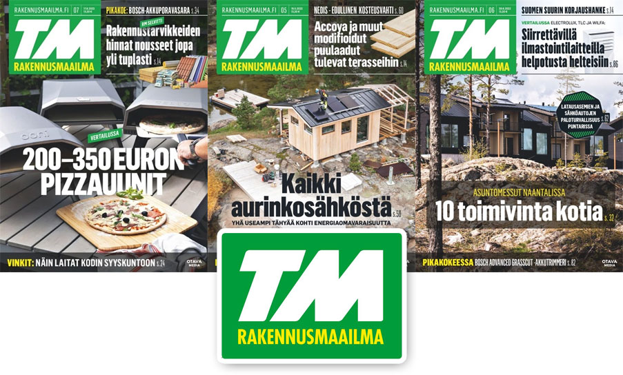 TM Rakennusmaailma kansia + logo